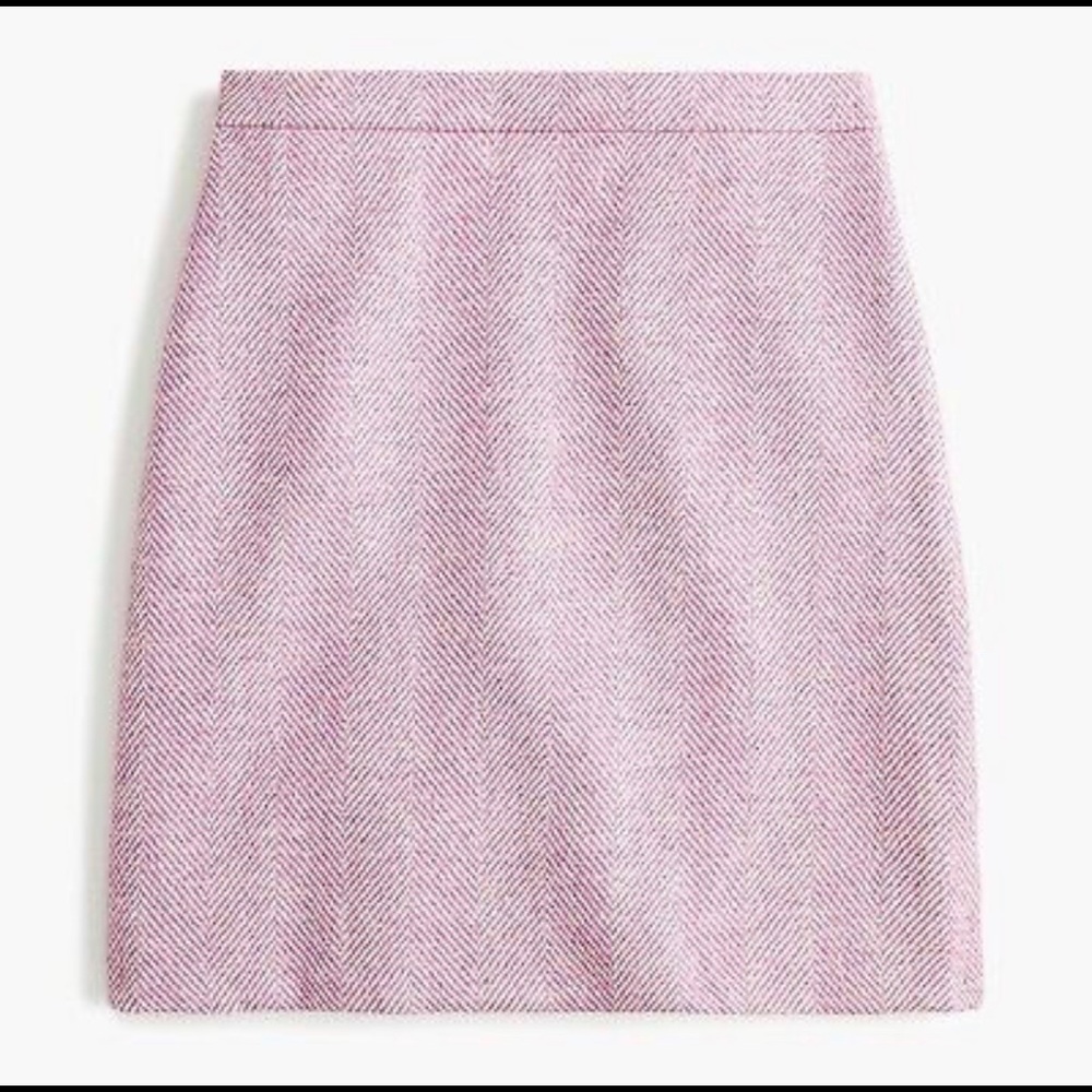 JCrew Wool mini skirt in herringbone NWT